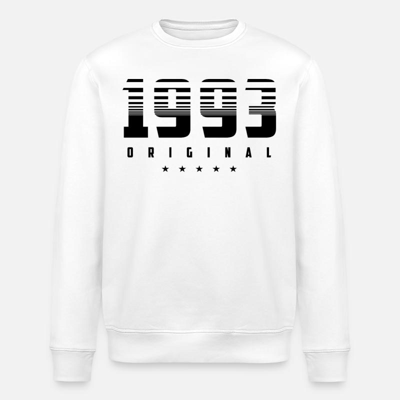 Né en 1993 l’original - Sweat bio ROLLER Stanley/Stella Unisexe - blanc