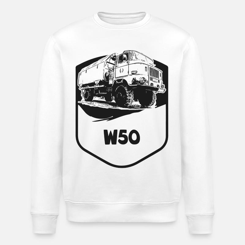 W50 - Wappen - Stanley/Stella Unisex Bio-Sweatshirt ROLLER - Weiß