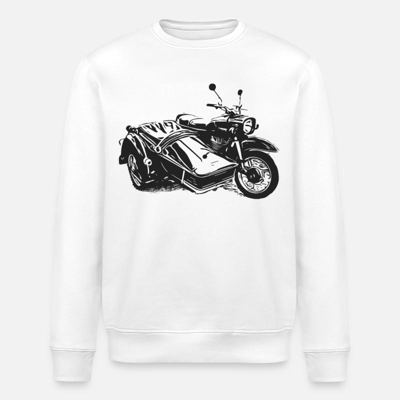 Simson Schwalbe Duo - Stanley/Stella Unisex Bio-Sweatshirt ROLLER - Weiß