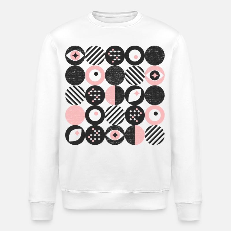 minimalisme audacieux l points l rose - Sweat bio ROLLER Stanley/Stella Unisexe - blanc