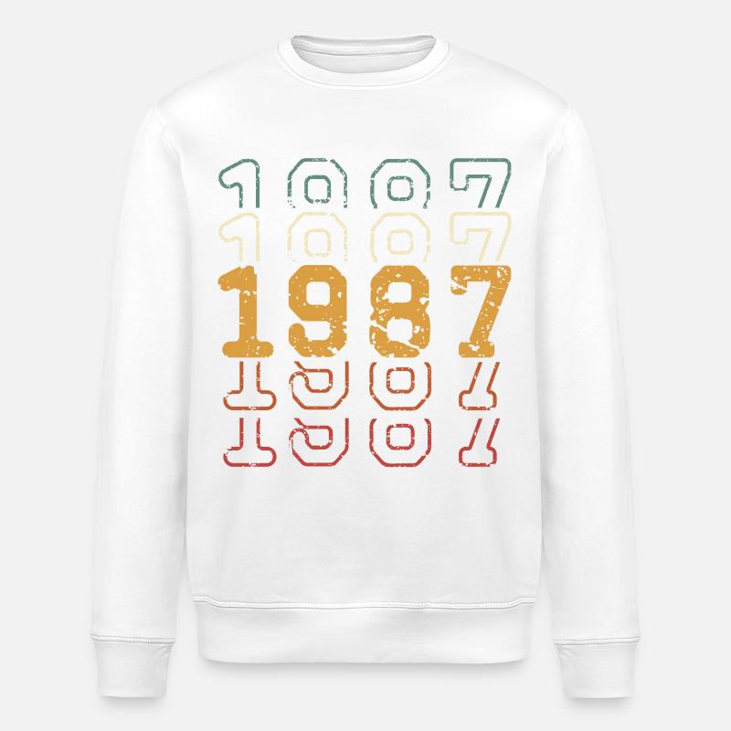 1987 - Stanley/Stella Unisex Bio-Sweatshirt ROLLER - Weiß