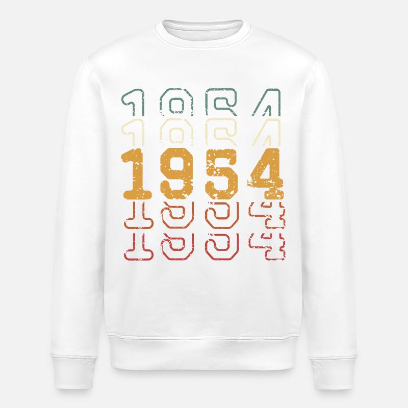 1954 - Stanley/Stella Unisex Bio-Sweatshirt ROLLER - Weiß
