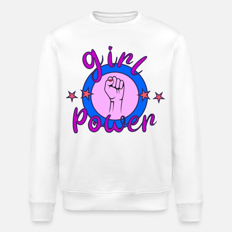 Weibliche Kraft - Stanley/Stella Unisex Bio-Sweatshirt ROLLER - Weiß