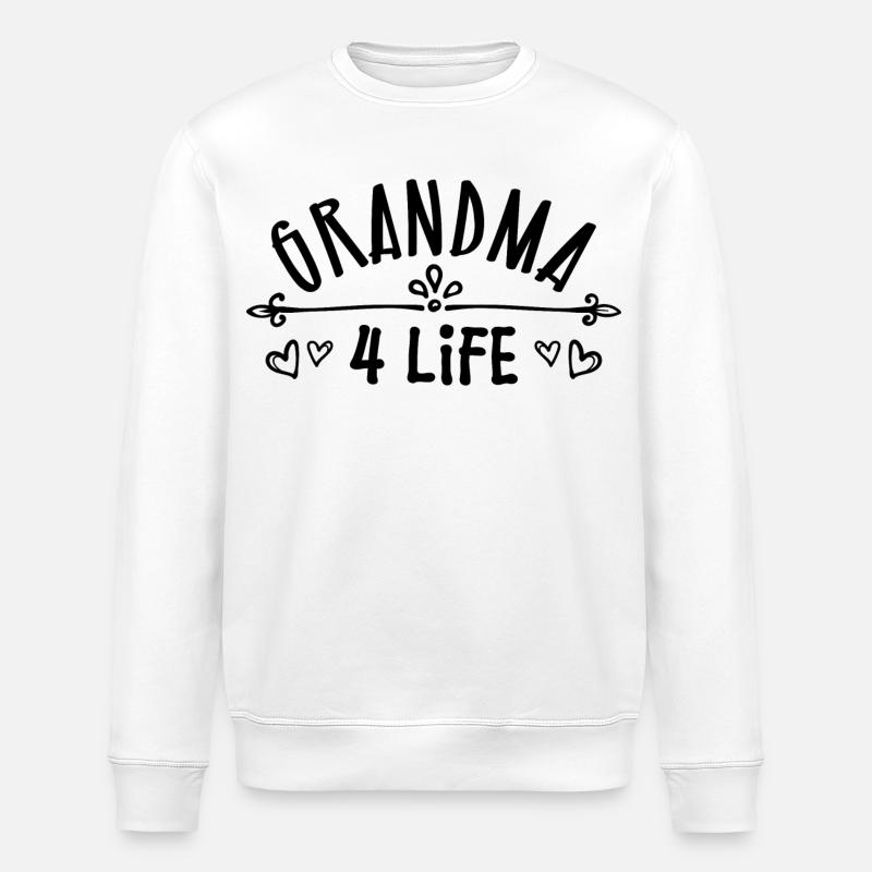 Gratuliere Oma Großmutter Statement Rentnerin - Stanley/Stella Unisex Bio-Sweatshirt ROLLER - Weiß