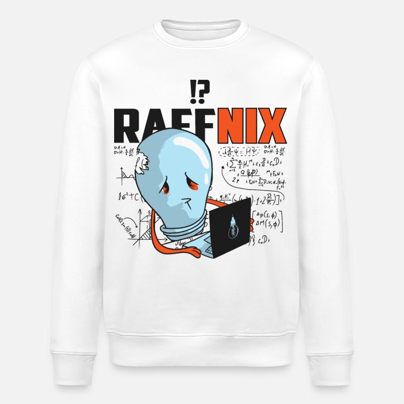 Raffnix Light Bulb - Stanley/Stella ROLLER Unisex Organic Sweatshirt - white