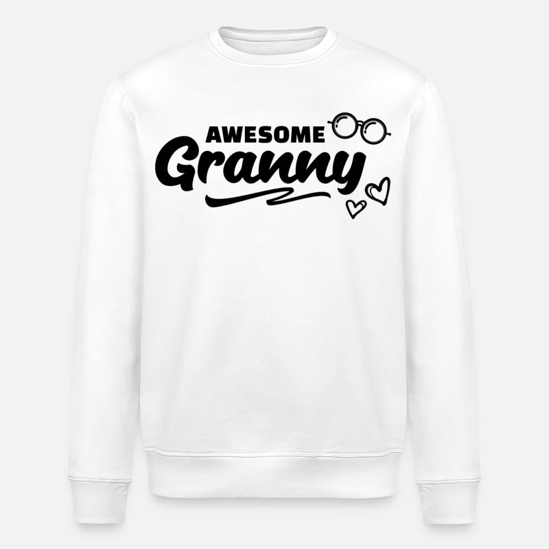 Brille Oma Großmutter Statement Alles Gute - Stanley/Stella Unisex Bio-Sweatshirt ROLLER - Weiß