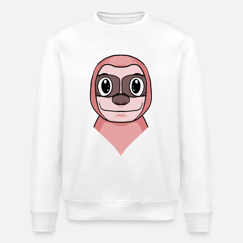 Sloth - Stanley/Stella ROLLER Unisex Organic Sweatshirt - white