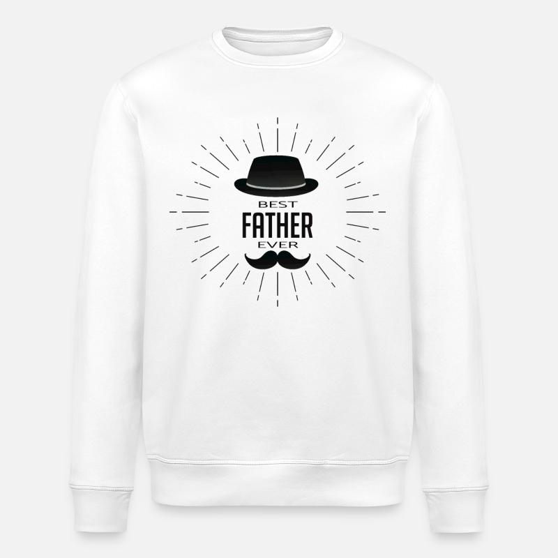 Meilleur père de tous les temps - Sweat bio ROLLER Stanley/Stella Unisexe - blanc