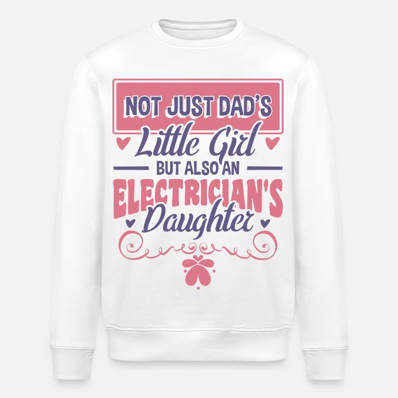 Elektriker Mädchen - Stanley/Stella Unisex Bio-Sweatshirt ROLLER - Weiß