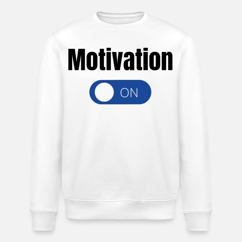 Einstellung Blauer EinAus Toggle  - Stanley/Stella Unisex Bio-Sweatshirt ROLLER - Weiß