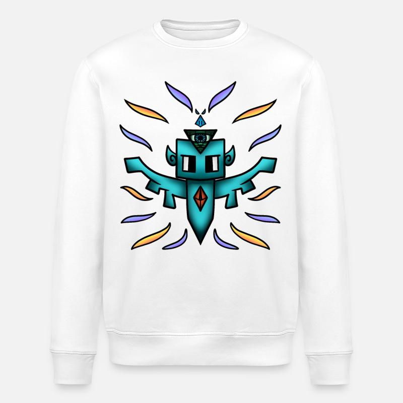 L'ÉSprit Des Illuminatis - Sweat bio ROLLER Stanley/Stella Unisexe - blanc