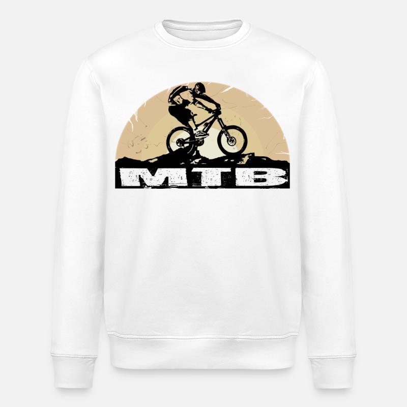 Vélo VTT - Sweat bio ROLLER Stanley/Stella Unisexe - blanc