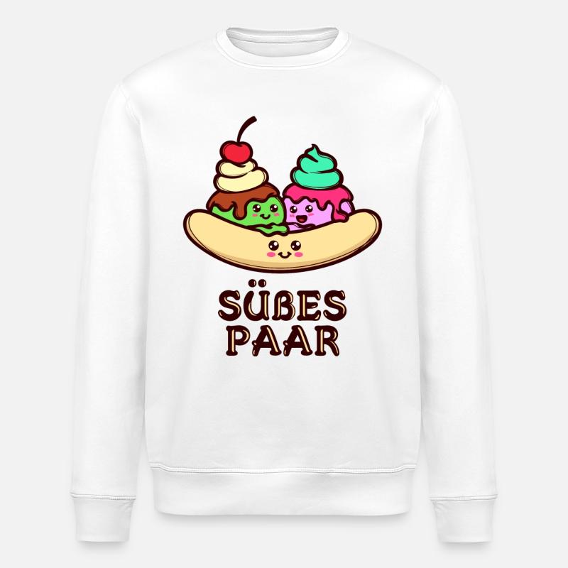 Nachspeise Süßigkeiten Naschen Backen Statement - Stanley/Stella Unisex Bio-Sweatshirt ROLLER - Weiß