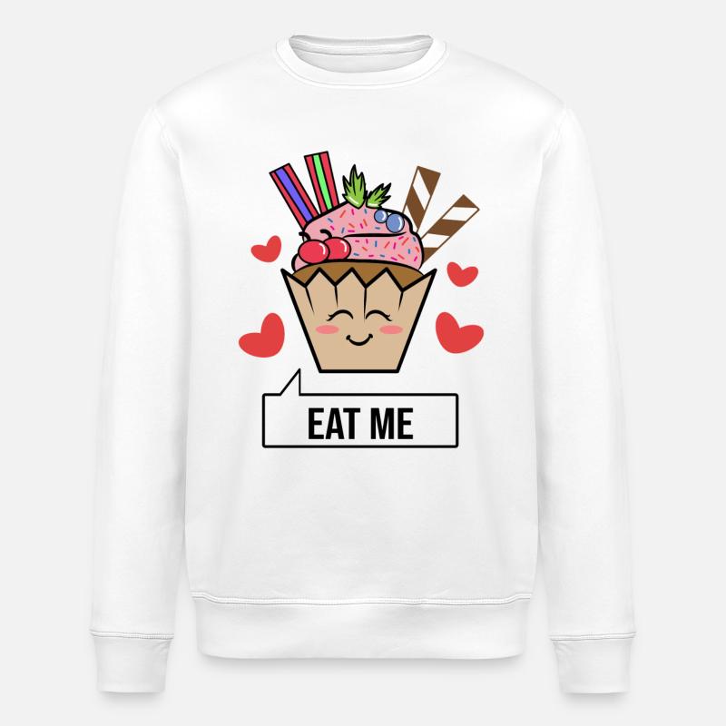 Heart Snack Dessert Déclaration Bonbons - Sweat bio ROLLER Stanley/Stella Unisexe - blanc
