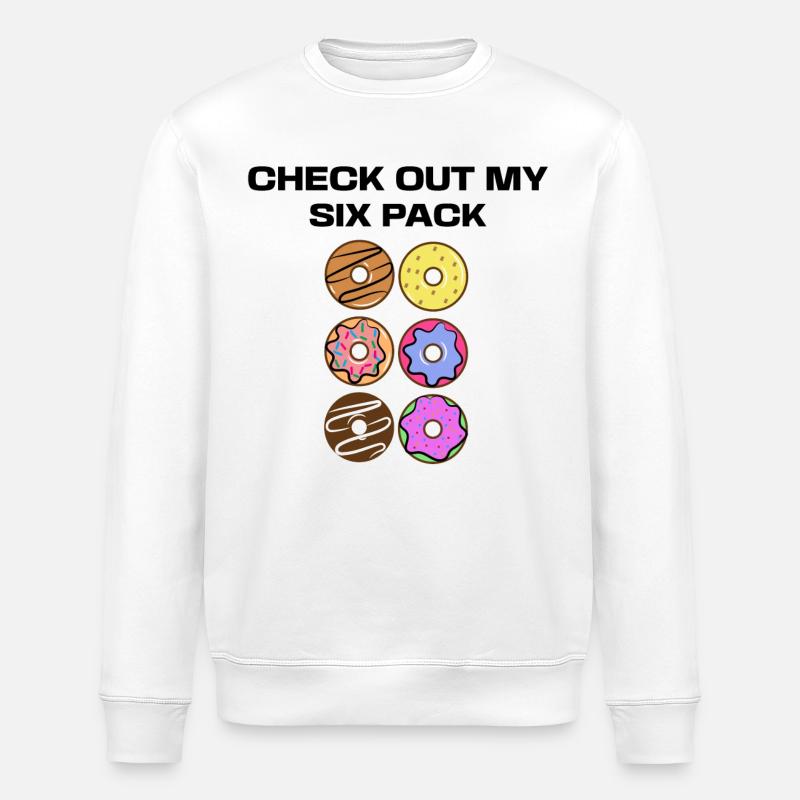 Sweets Funny Donut Statement Dessert - Sweat bio ROLLER Stanley/Stella Unisexe - blanc