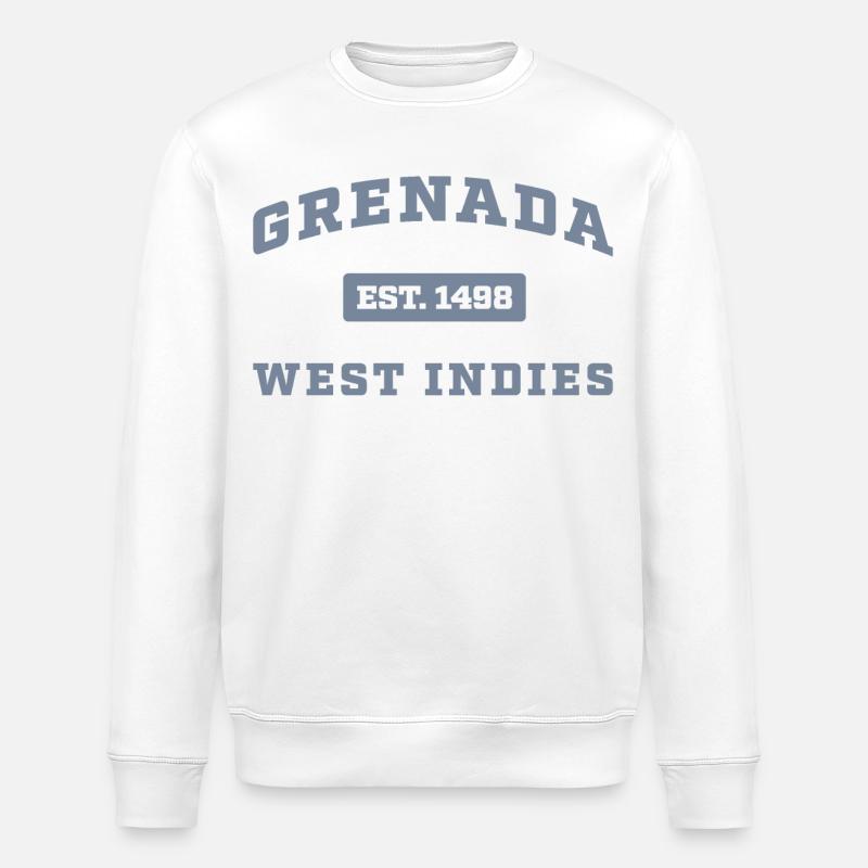 Grenada Westindien Est. 1498 - Stanley/Stella Unisex Bio-Sweatshirt ROLLER - Weiß
