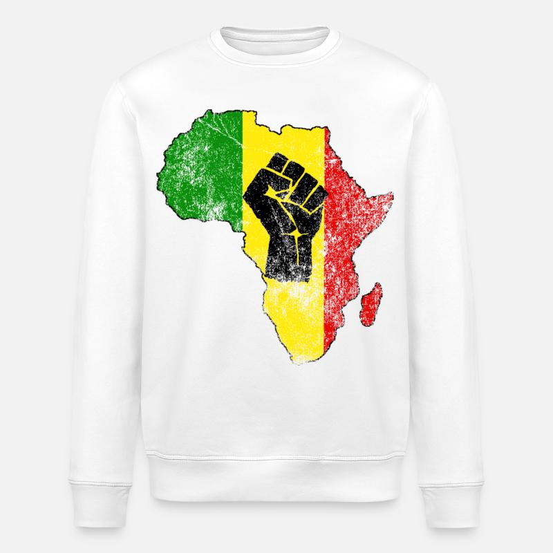 Juneteenth Afrique - Sweat bio ROLLER Stanley/Stella Unisexe - blanc