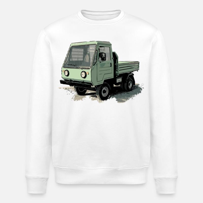 MULTICAR - Stanley/Stella ROLLER Unisex Organic Sweatshirt - white