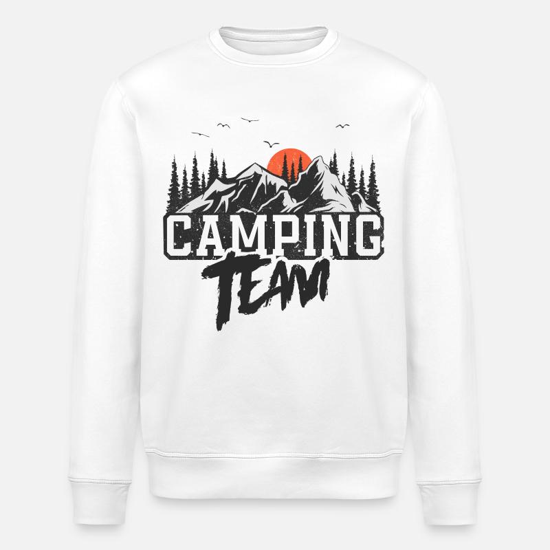 Équipe de camping Camper Campen - Sweat bio ROLLER Stanley/Stella Unisexe - blanc