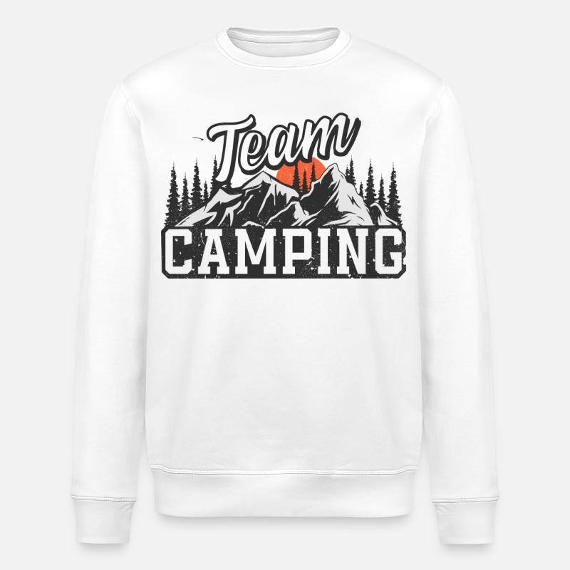 Équipe Camping - Sweat bio ROLLER Stanley/Stella Unisexe - blanc