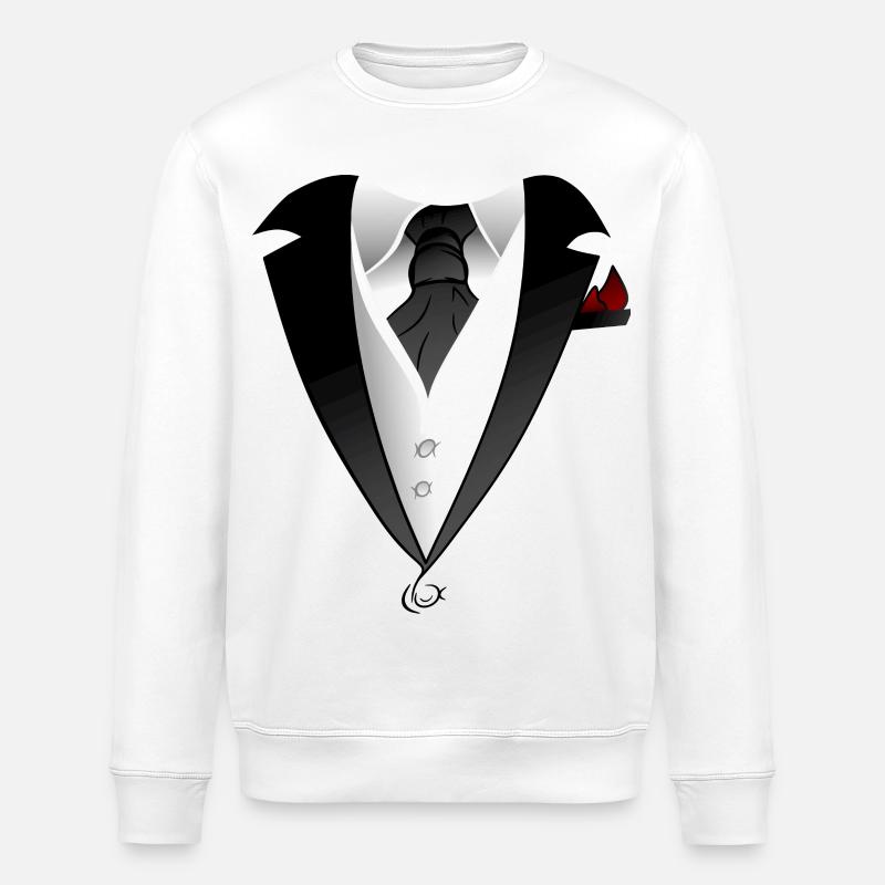 Costume avec veste cravate design - Sweat bio ROLLER Stanley/Stella Unisexe - blanc