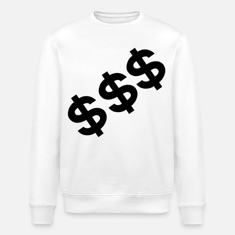 dollar - Sweat bio ROLLER Stanley/Stella Unisexe - blanc