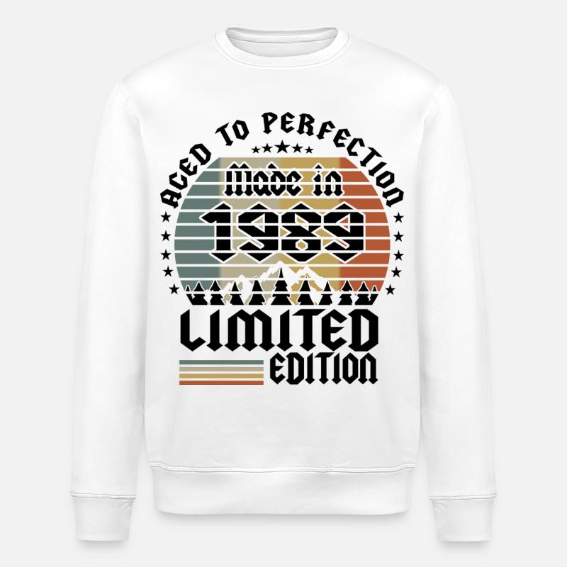 Édition limitée 1989 - Sweat bio ROLLER Stanley/Stella Unisexe - blanc