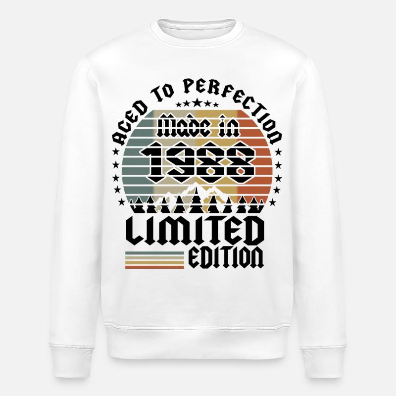 Édition limitée 1988 - Sweat bio ROLLER Stanley/Stella Unisexe - blanc