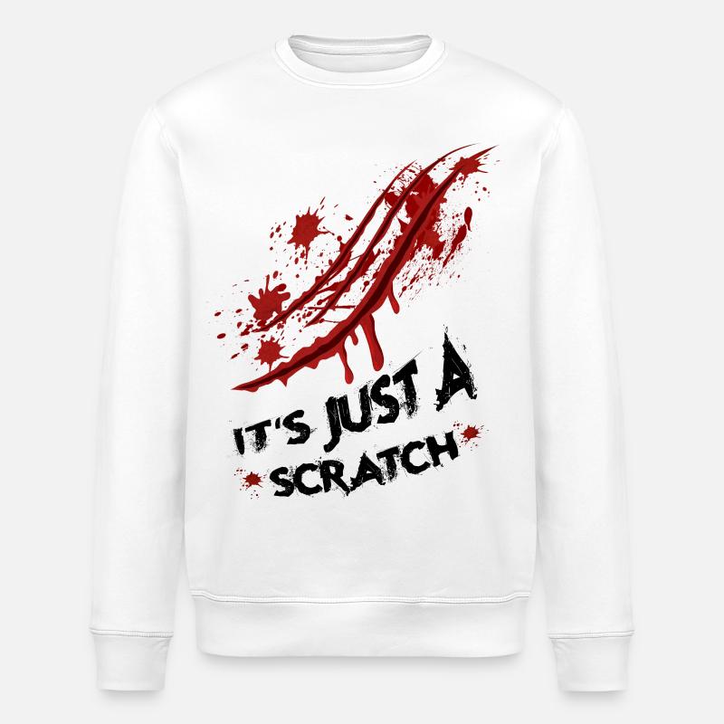 Juste une égratignure - Sweat bio ROLLER Stanley/Stella Unisexe - blanc
