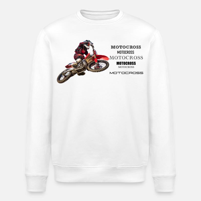 Motocross - Stanley/Stella Unisex Bio-Sweatshirt ROLLER - Weiß