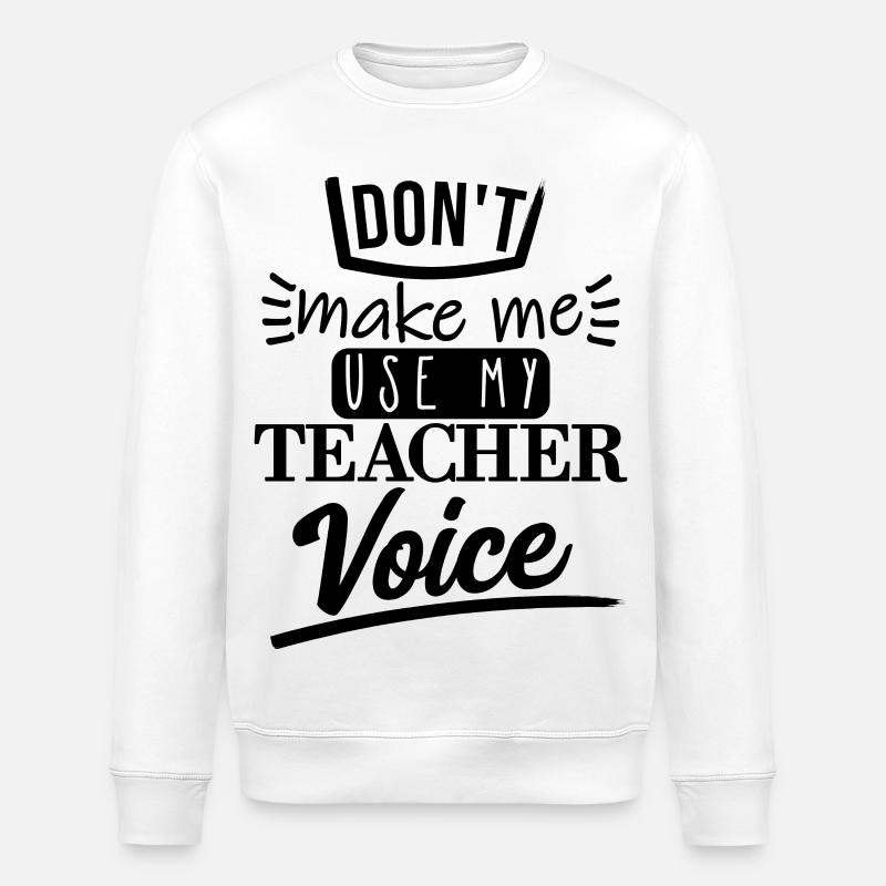 Ne me faites pas l’utiliser (noir) - Sweat bio ROLLER Stanley/Stella Unisexe - blanc