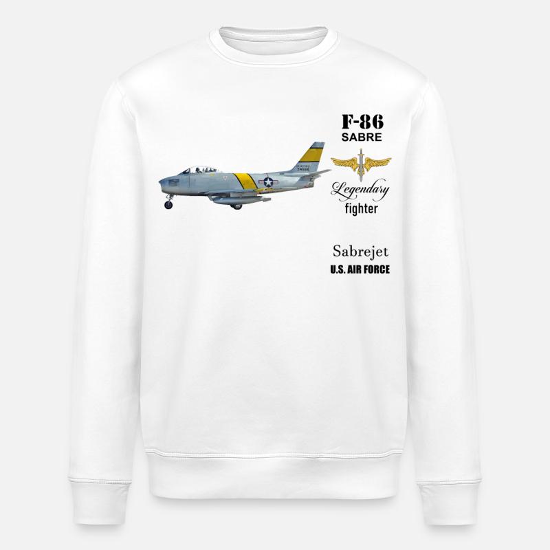 F-86 Sabre - Sweat bio ROLLER Stanley/Stella Unisexe - blanc