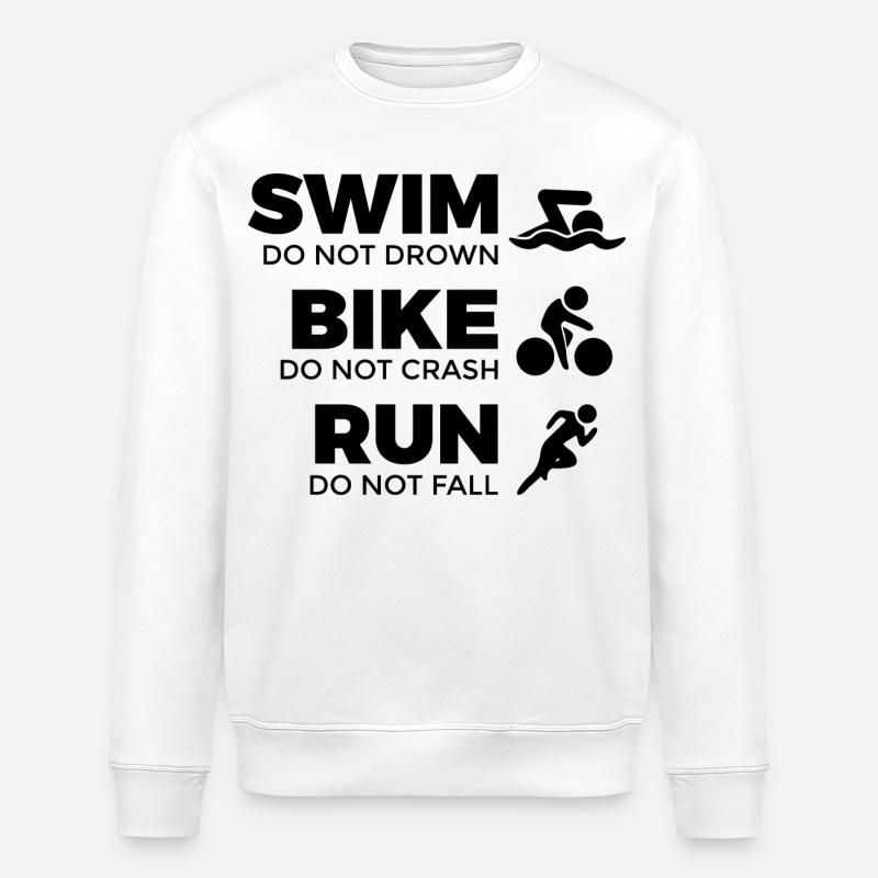 Citation Triathlète - Sweat bio ROLLER Stanley/Stella Unisexe - blanc