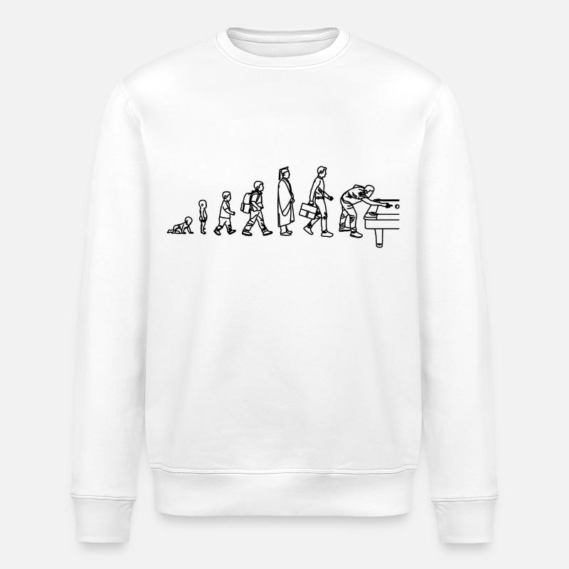 Billard Evolution - Stanley/Stella Unisex Bio-Sweatshirt ROLLER - Weiß