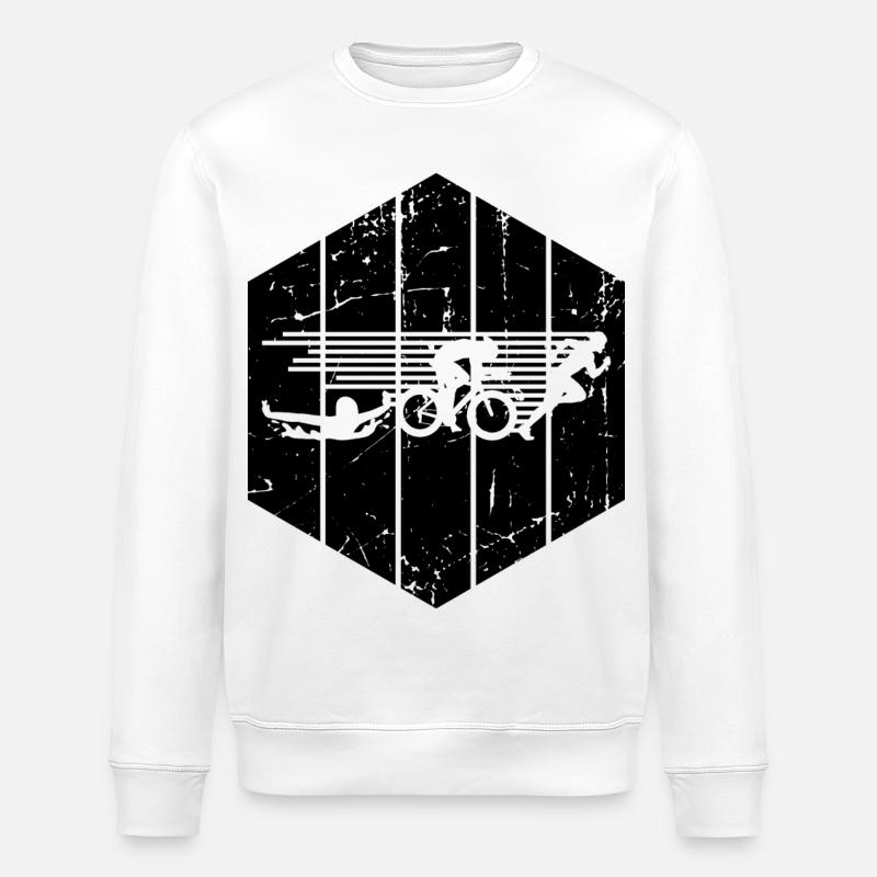 Triathlon - Stanley/Stella Unisex Bio-Sweatshirt ROLLER - Weiß