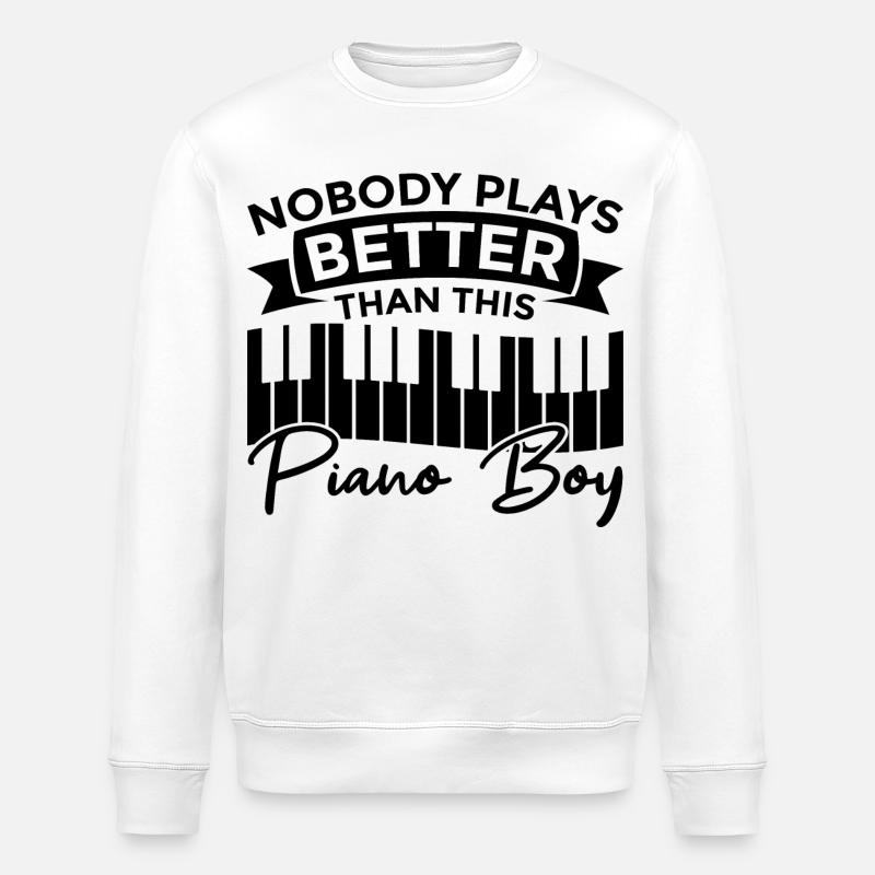 Klavierjunge - Stanley/Stella Unisex Bio-Sweatshirt ROLLER - Weiß
