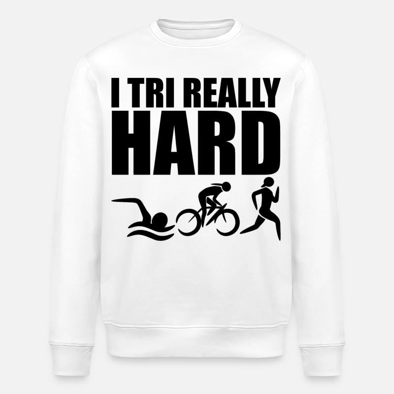 Triathlon - Stanley/Stella Unisex Bio-Sweatshirt ROLLER - Weiß