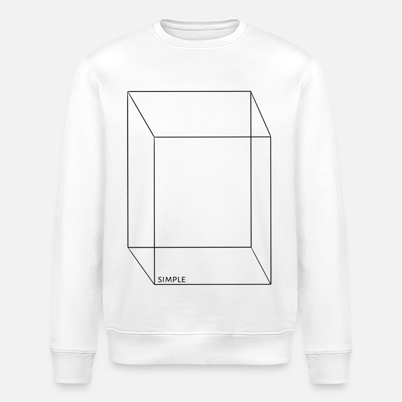 Simple - Stanley/Stella ROLLER Unisex Organic Sweatshirt - white