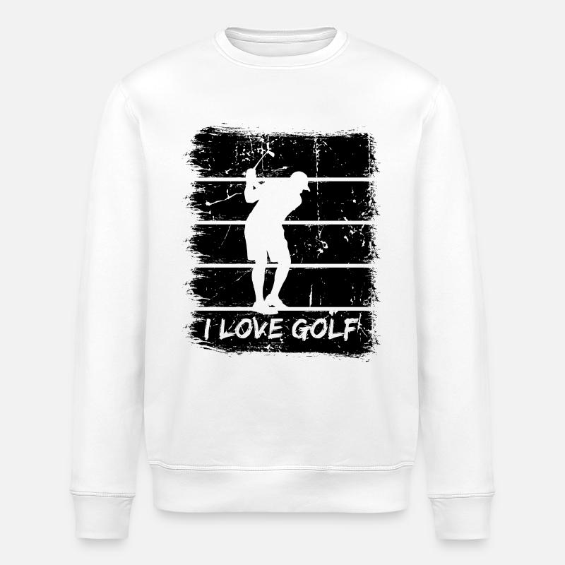 Golf Liebhaber - Stanley/Stella Unisex Bio-Sweatshirt ROLLER - Weiß