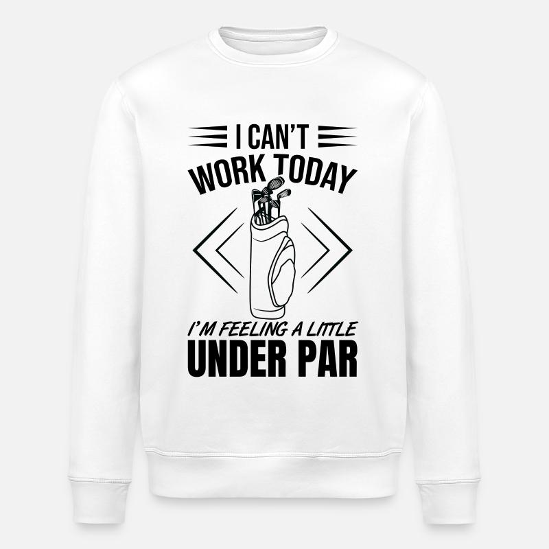 Schlechter Golf Witz - Stanley/Stella Unisex Bio-Sweatshirt ROLLER - Weiß