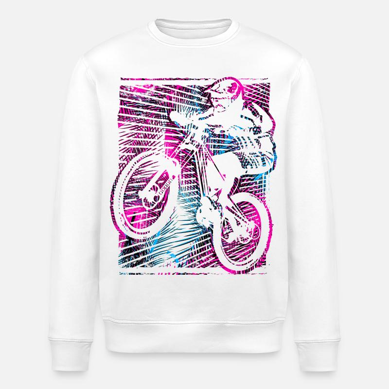 VTT - VTT - Descente VTT - Sweat bio ROLLER Stanley/Stella Unisexe - blanc