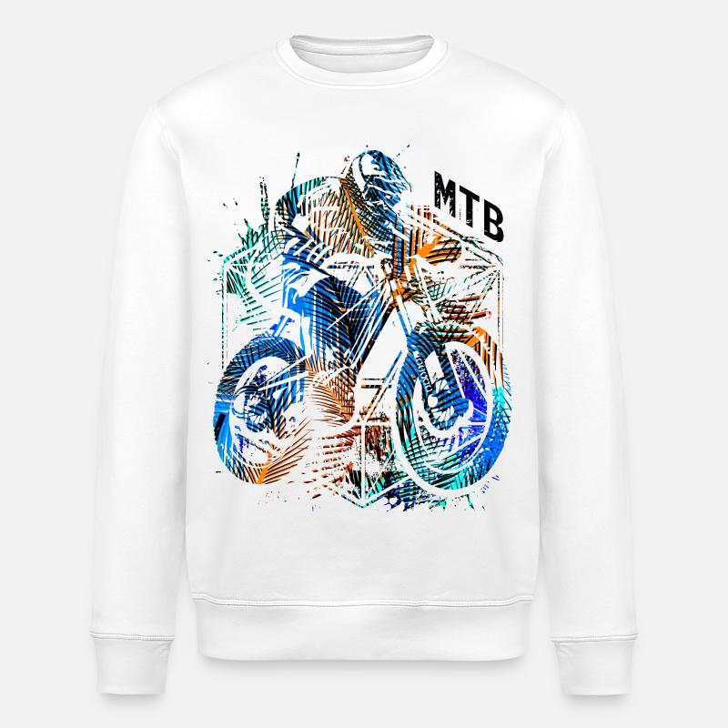 VTT - VTT - Descente VTT - Sweat bio ROLLER Stanley/Stella Unisexe - blanc