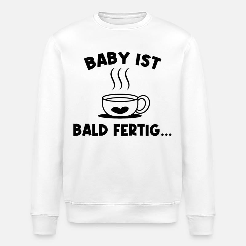 Grossesse Grossesse Déclaration Baby Bump - Sweat bio ROLLER Stanley/Stella Unisexe - blanc