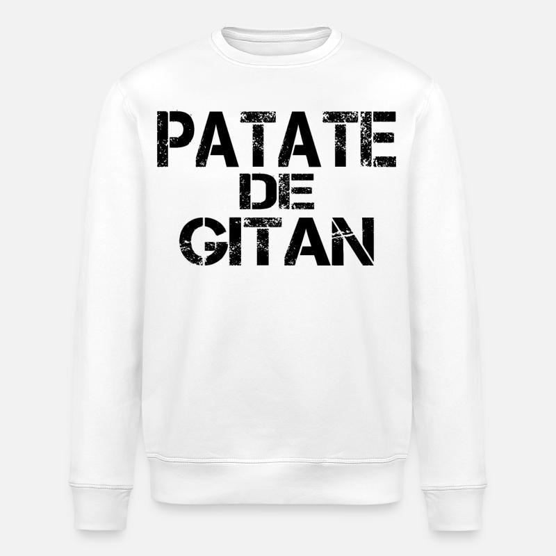 Patate de GITAN - Sweat bio ROLLER Stanley/Stella Unisexe - blanc
