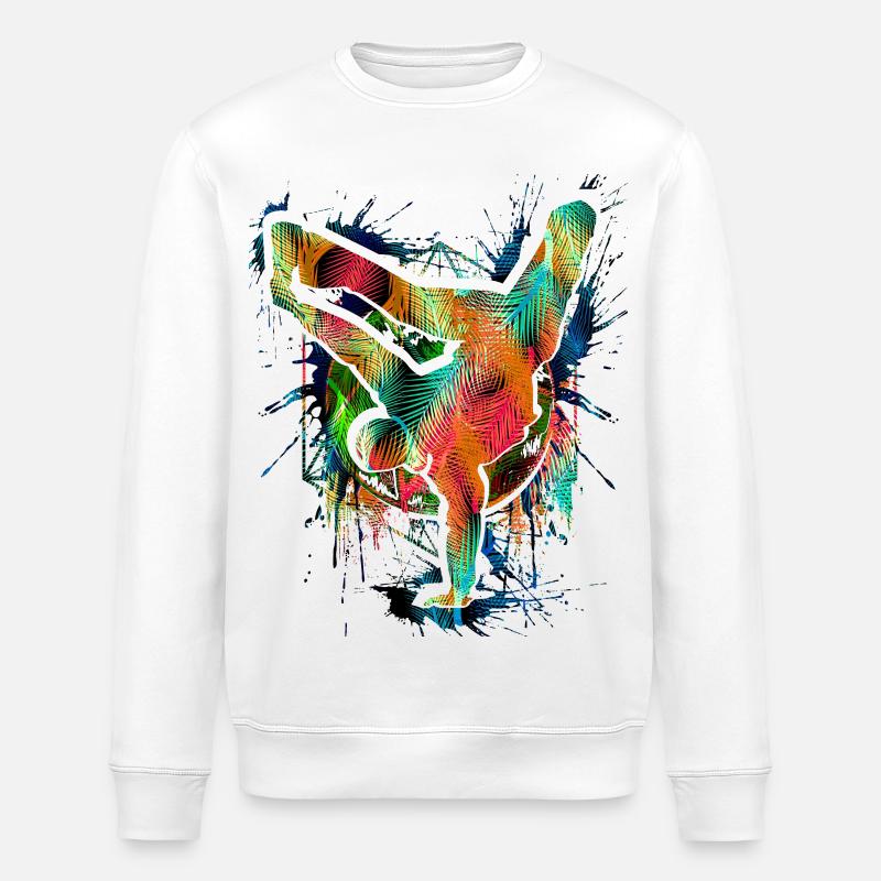 Breakdance - Breakdancer - Breakdancing - BBoy - Stanley/Stella Unisex Bio-Sweatshirt ROLLER - Weiß
