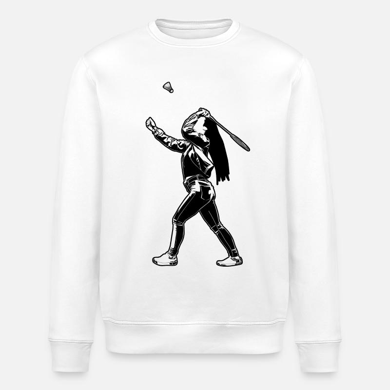 Badminton Mädel - Stanley/Stella Unisex Bio-Sweatshirt ROLLER - Weiß