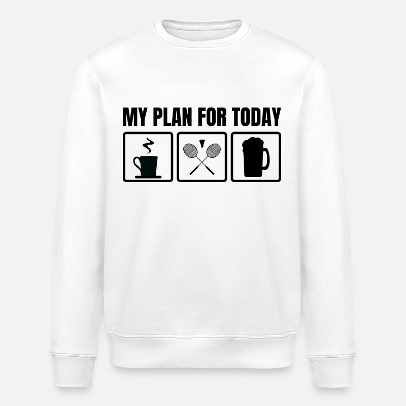 Plan for today - Stanley/Stella ROLLER Unisex Organic Sweatshirt - white