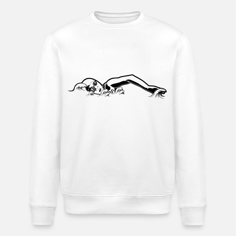 Float sketch - Stanley/Stella ROLLER Unisex Organic Sweatshirt - white