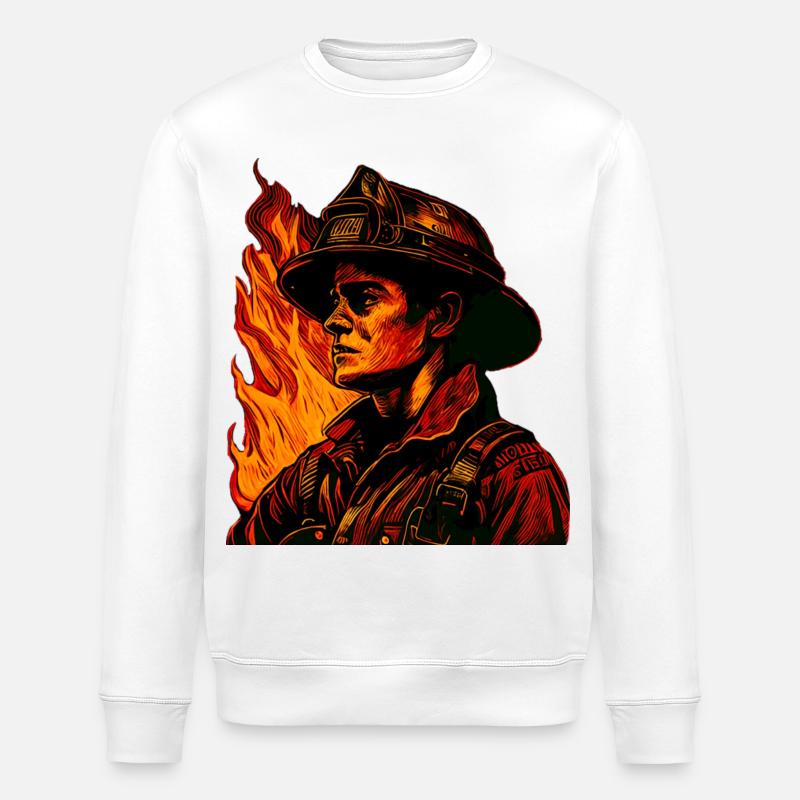 Feuerwehrmann - Stanley/Stella Unisex Bio-Sweatshirt ROLLER - Weiß
