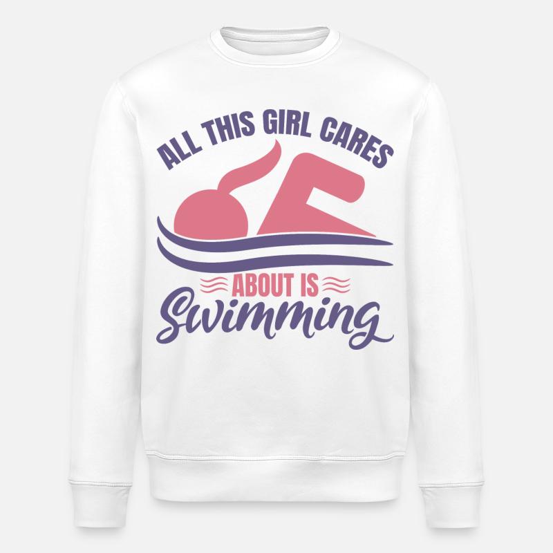 Schwimmer Mädels - Stanley/Stella Unisex Bio-Sweatshirt ROLLER - Weiß